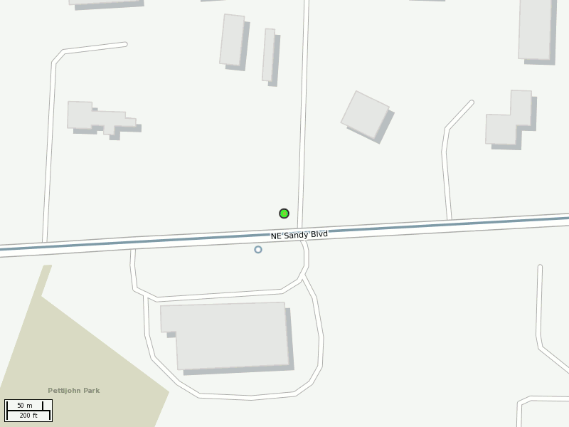 Stop location on a map