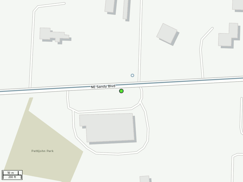 Stop location on a map