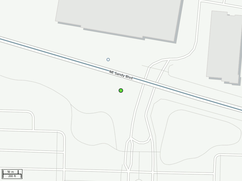 Stop location on a map