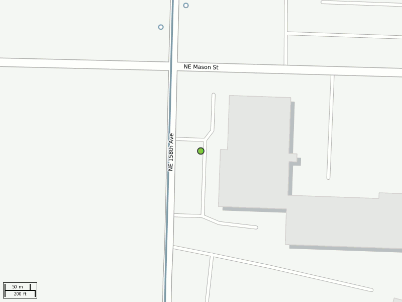 Stop location on a map