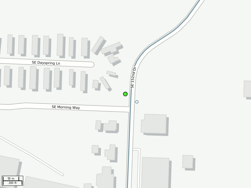 Stop location on a map