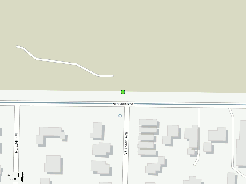 Stop location on a map