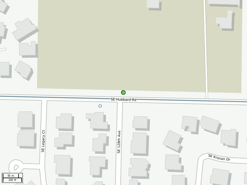 Stop location on a map