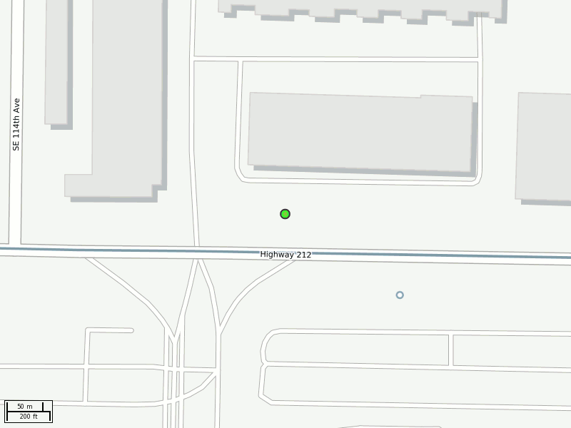 Stop location on a map