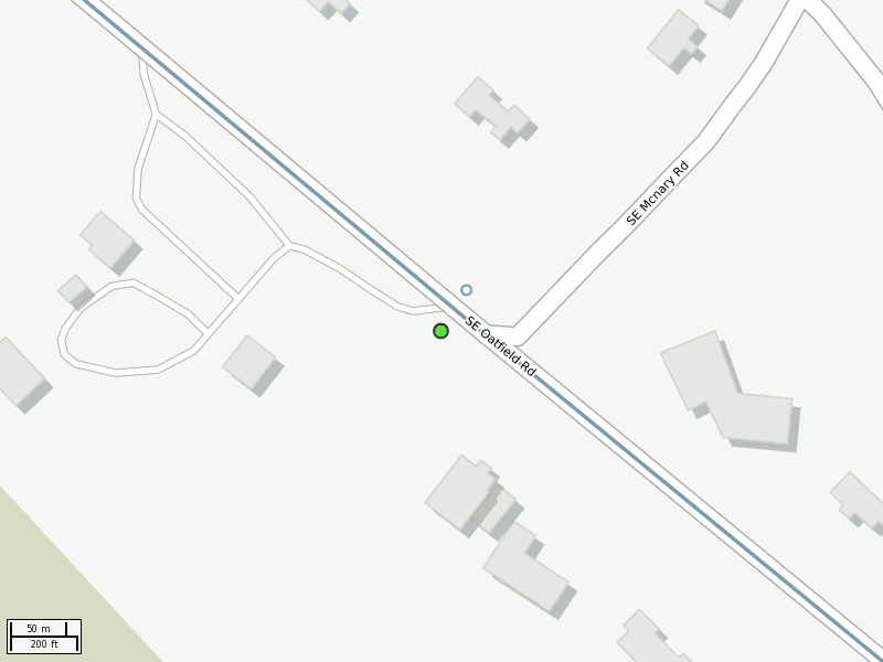 Stop location on a map