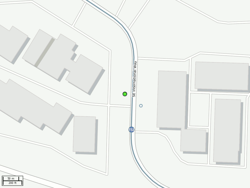 Stop location on a map