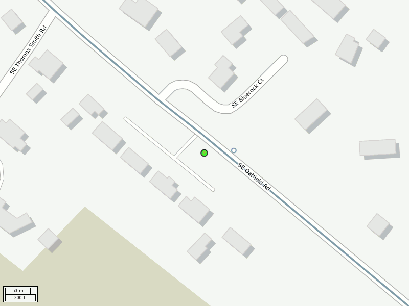 Stop location on a map