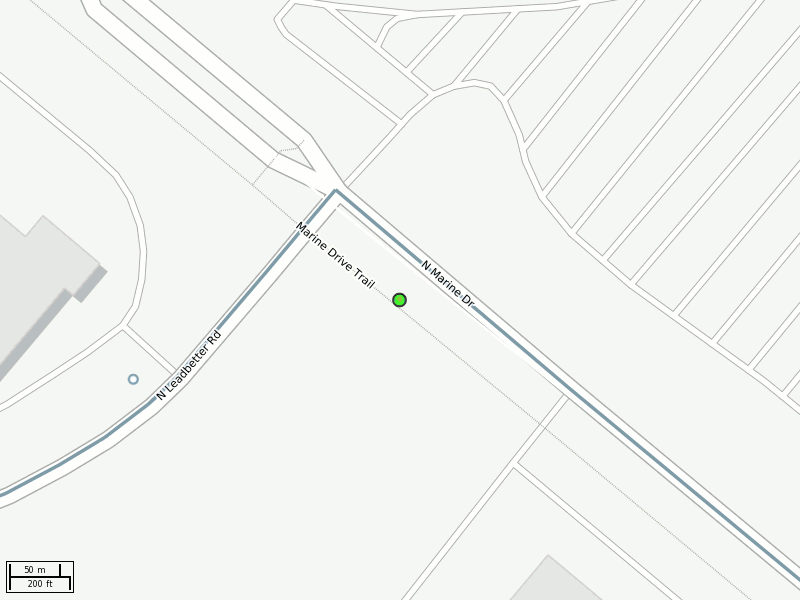 Stop location on a map