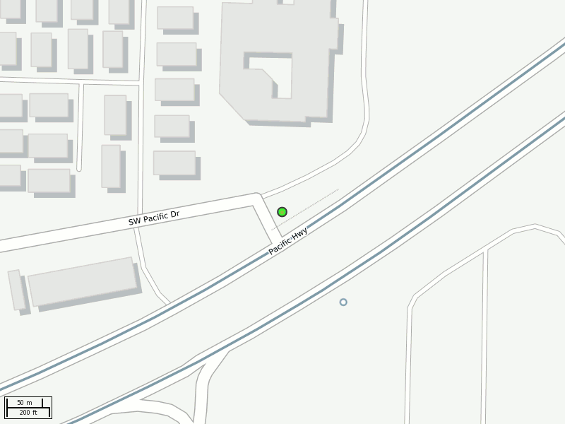 Stop location on a map