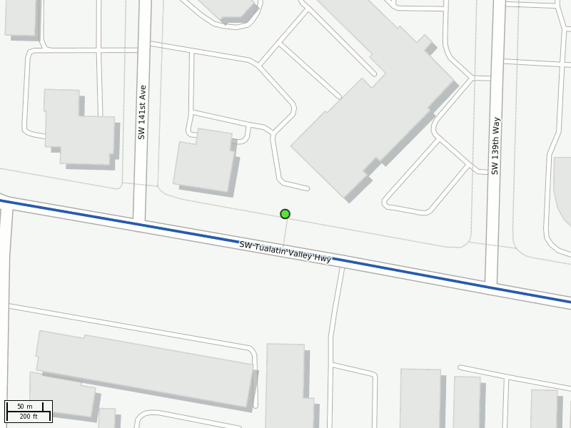 Stop location on a map