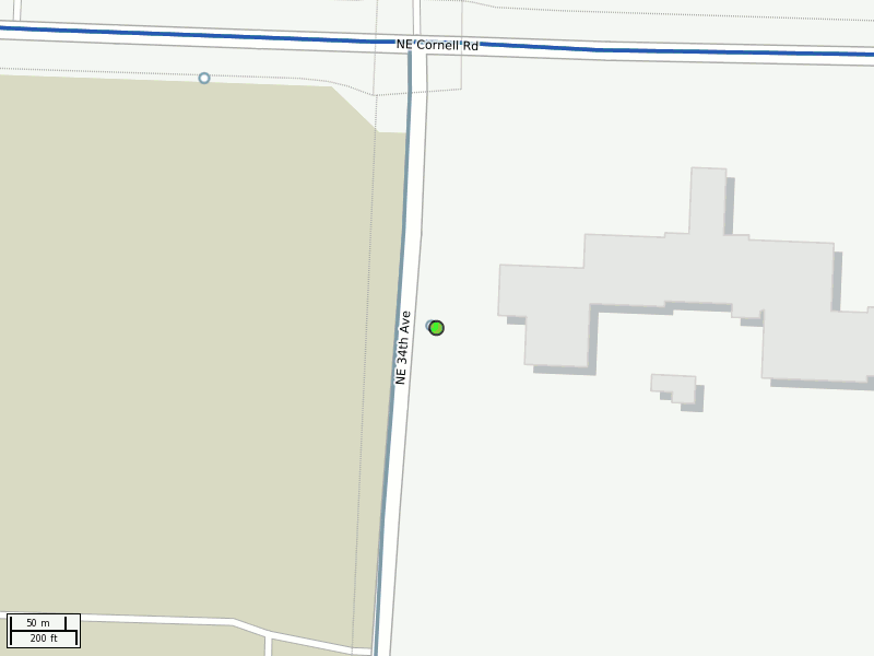 Stop location on a map