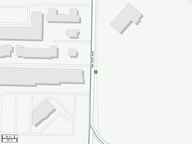 Stop location on a map