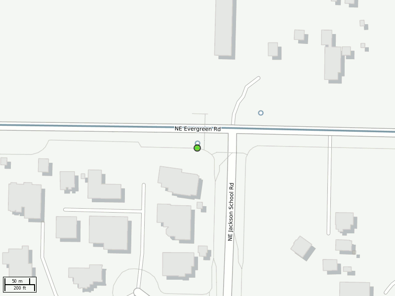 Stop location on a map