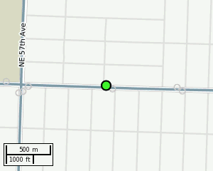 Stop location on a map