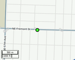 Stop location on a map