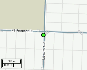 Stop location on a map