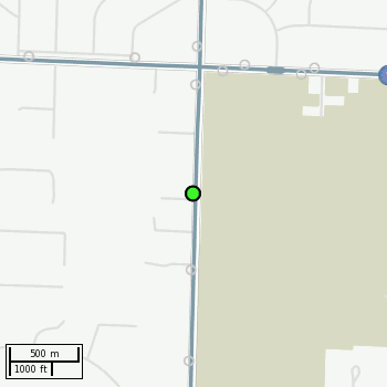 Stop location on a map