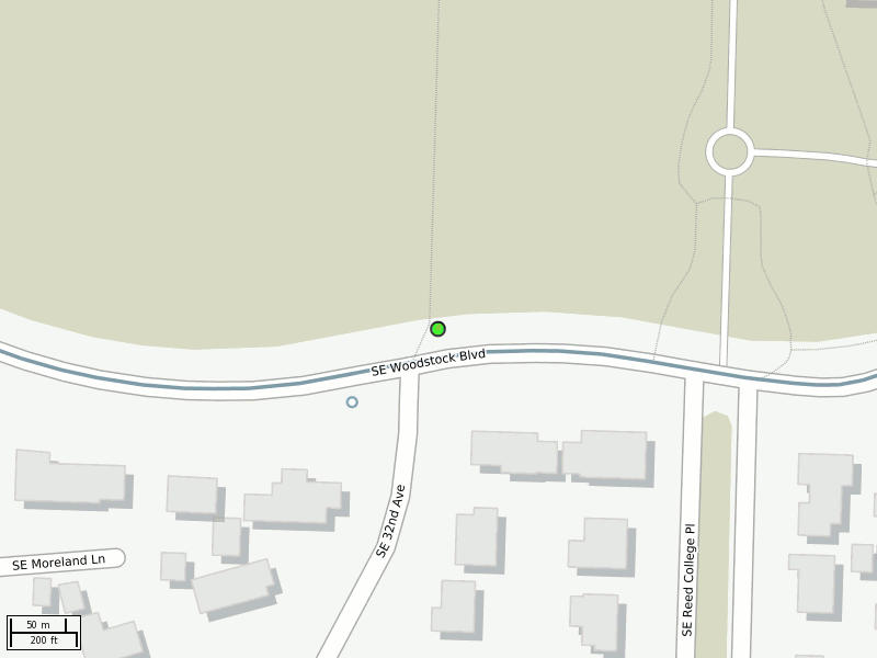 Stop location on a map