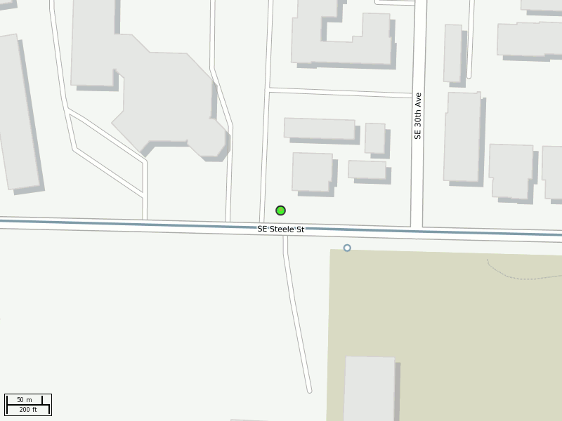 Stop location on a map